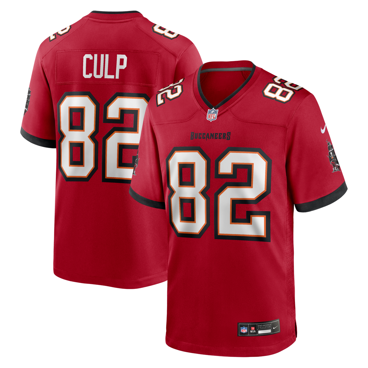 Tampa Bay Buccaneers Devin Culp Red Game Football Jersey