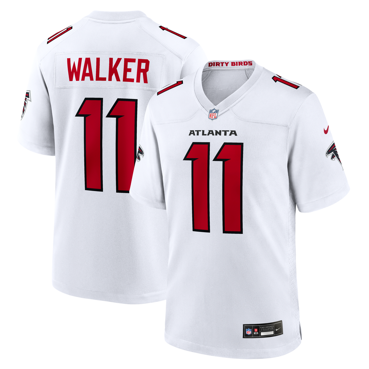 Atlanta Falcons Jalon Walker White Game Football Jersey