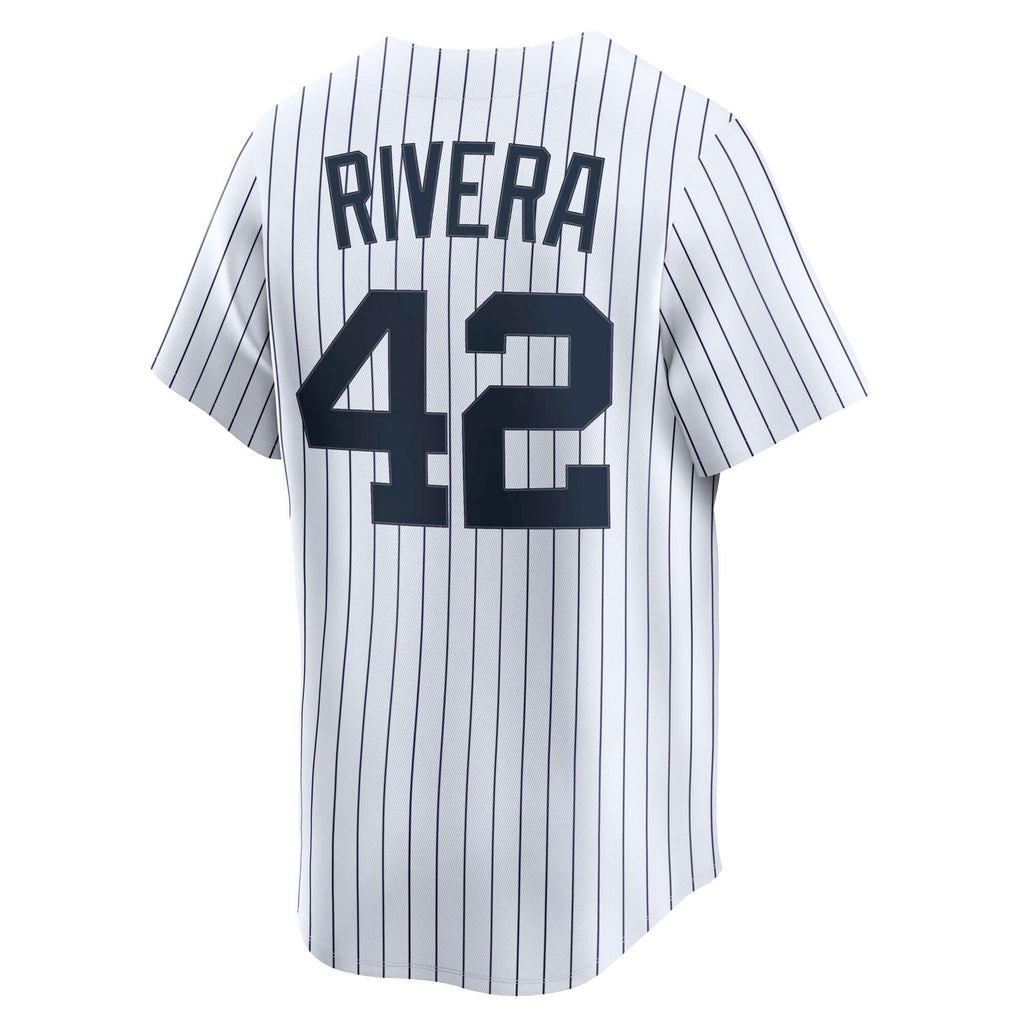 New York Yankees Mariano Rivera White Throwback Cooperstown Collection Limited Baseball Jersey