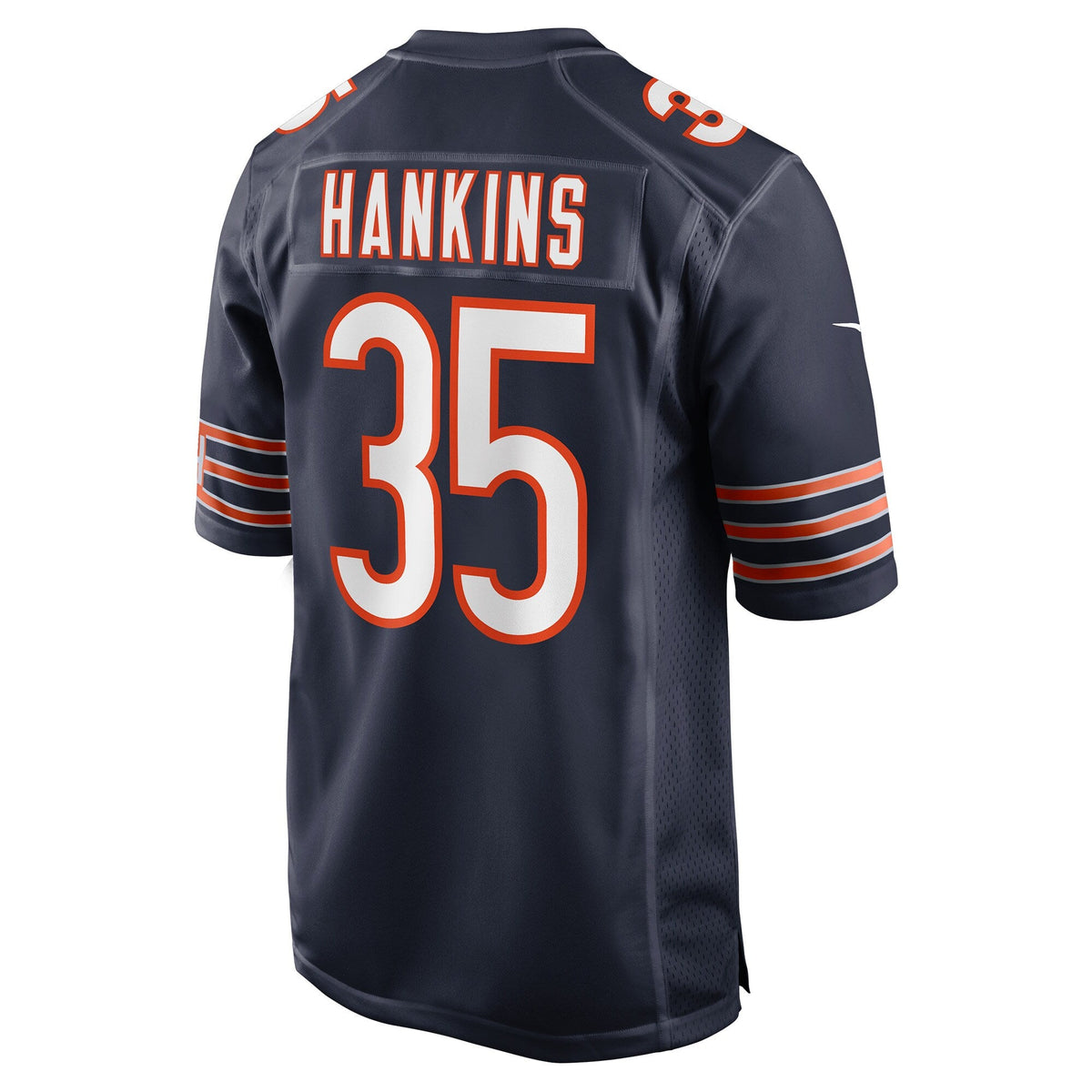 Chicago Bears Deion Hankins Navy Team Game Football Jersey