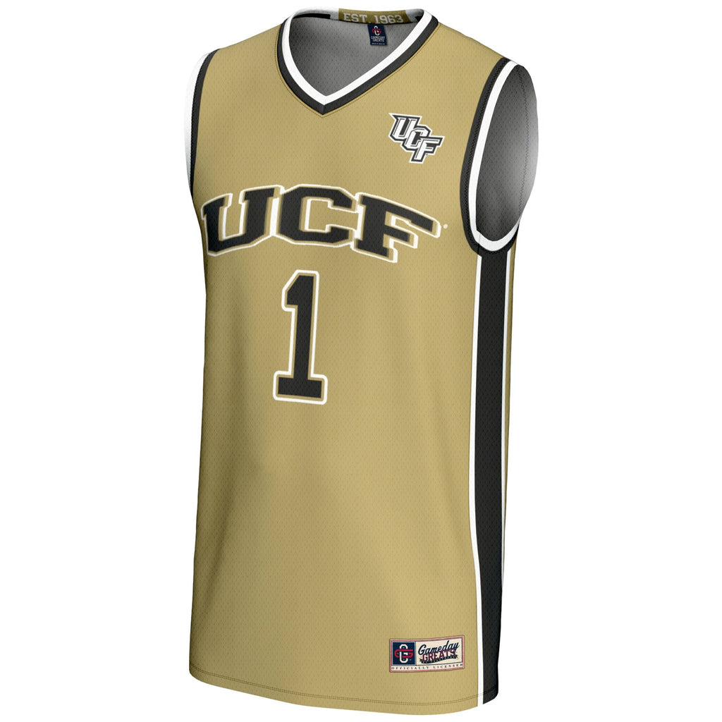 #1 UCF Knights Lightweight Basketball Jersey - Gold