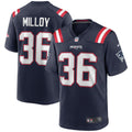 New England Patriots Lawyer Milloy Navy Game Retired Player Football Jersey