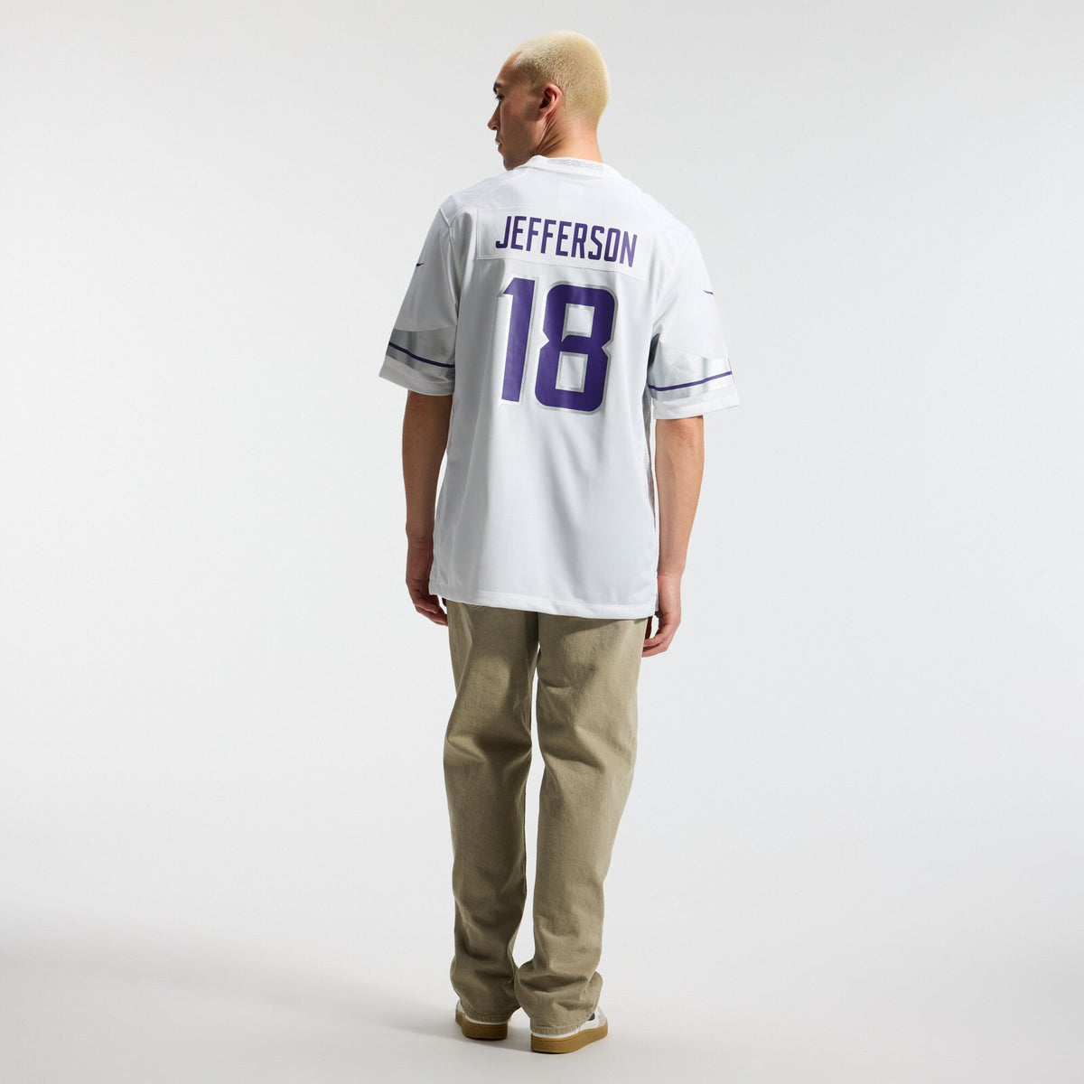 Minnesota Vikings Justin Jefferson White Alternate Game Player Football Jersey