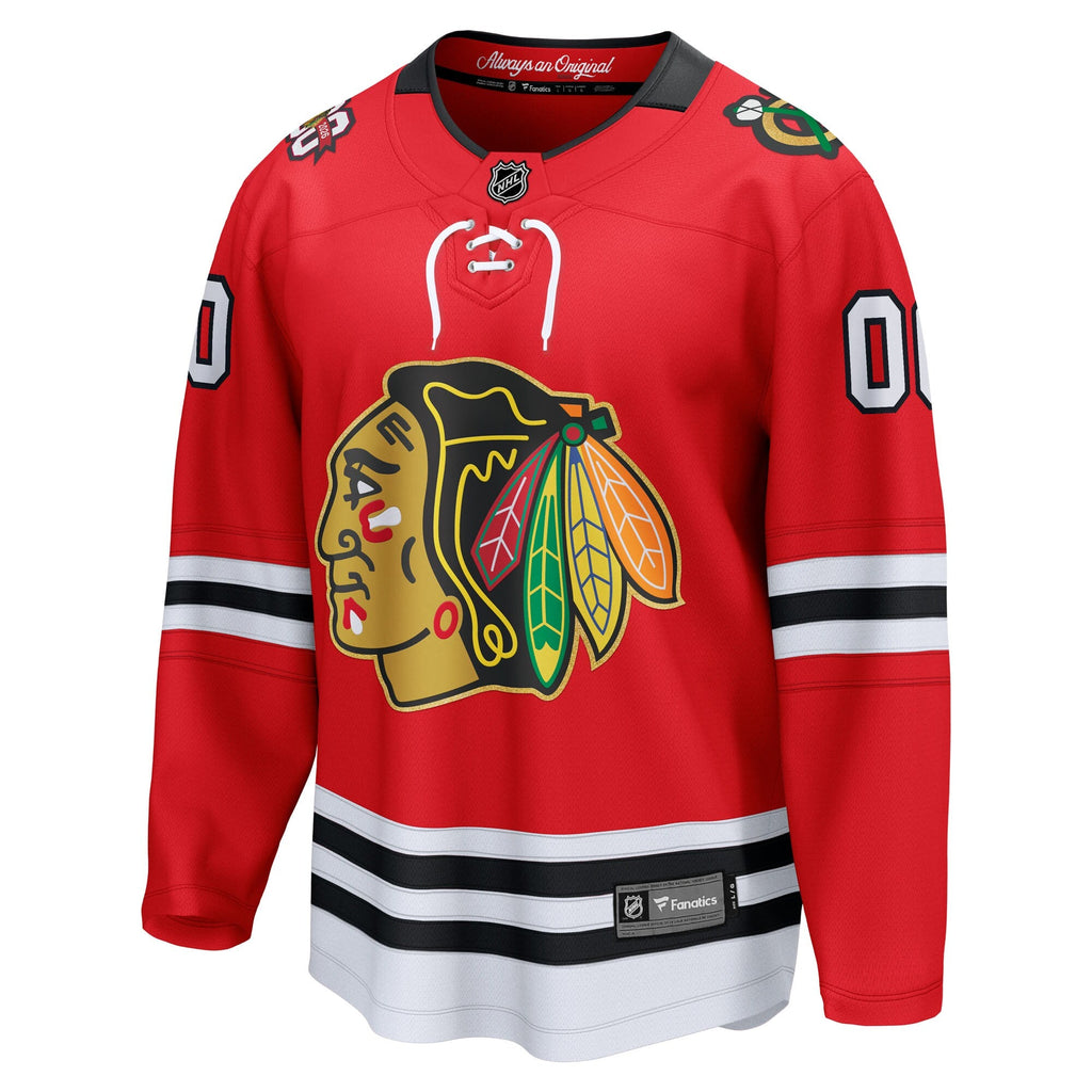 Chicago Blackhawks Red Centennial Breakaway Custom Hockey Jersey
