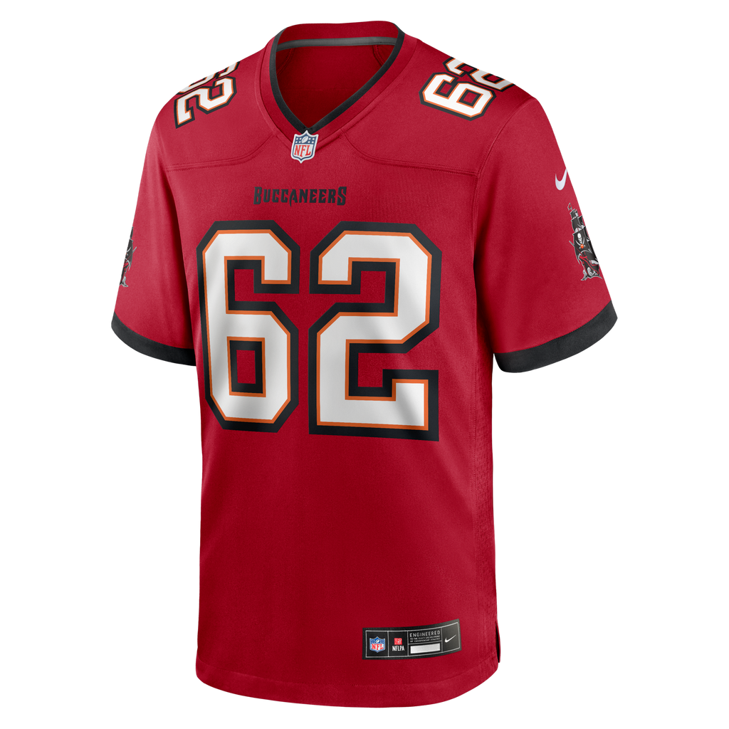 Graham Barton Pick No. 26 Red Player Game Football Jersey