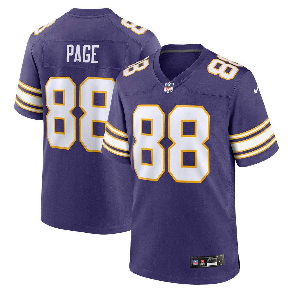 Minnesota Vikings Alan Page Purple Retired Player Alternate Game Football Jersey