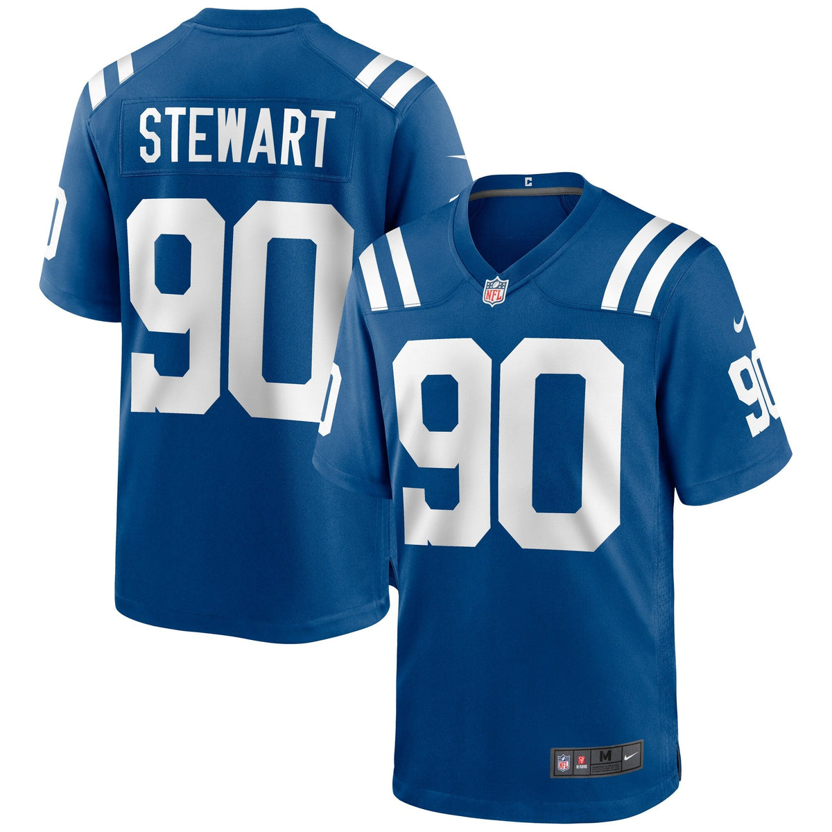 Indianapolis Colts Grover Stewart Royal Game Football Jersey