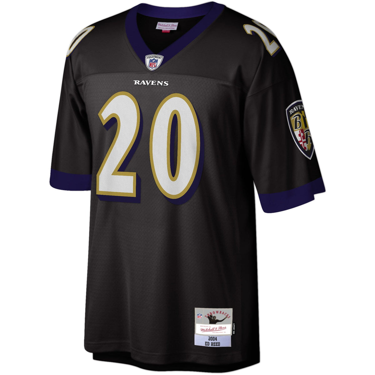 Baltimore Ravens Ed Reed Black Legacy Replica Football Jersey