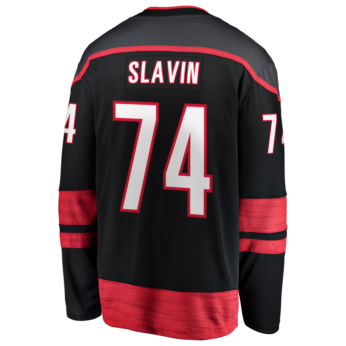 Carolina Hurricanes Jaccob Slavin Black 2026 Stanley Cup Champions Home Breakaway Hockey Jersey