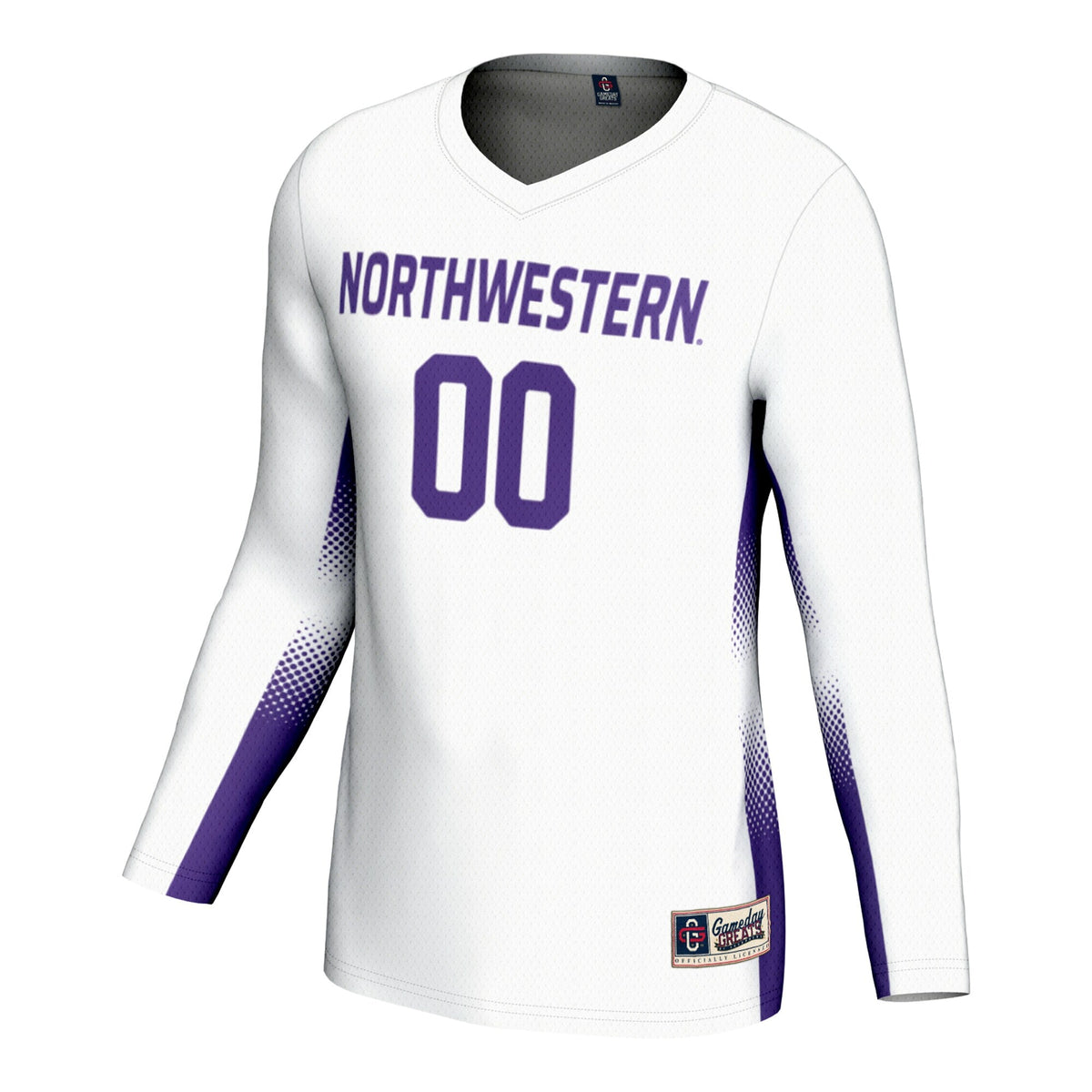 Northwestern Wildcats NIL Pick-A-Player Lightweight Volleyball Jersey – White
