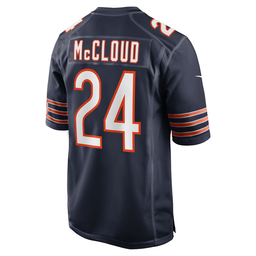 Chicago Bears Nick McCloud Navy Team Game Football Jersey