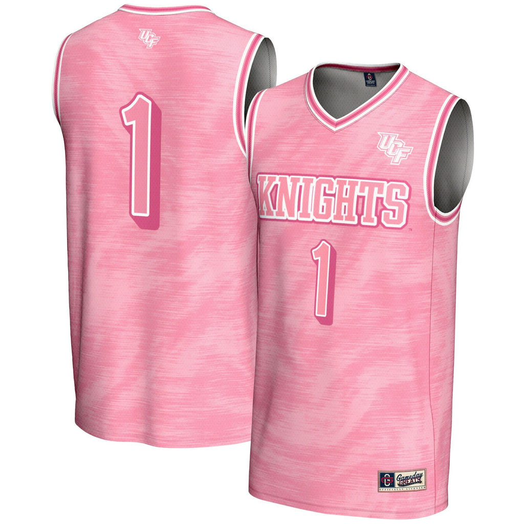 #1 UCF Knights Lightweight Basketball Fashion Jersey - Pink