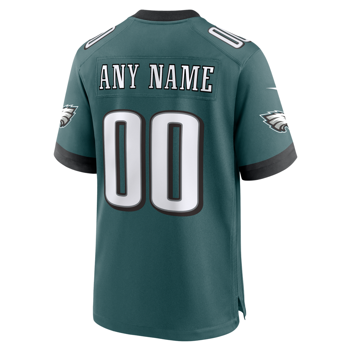 Philadelphia Eagles Midnight Green Team Custom Game Football Jersey