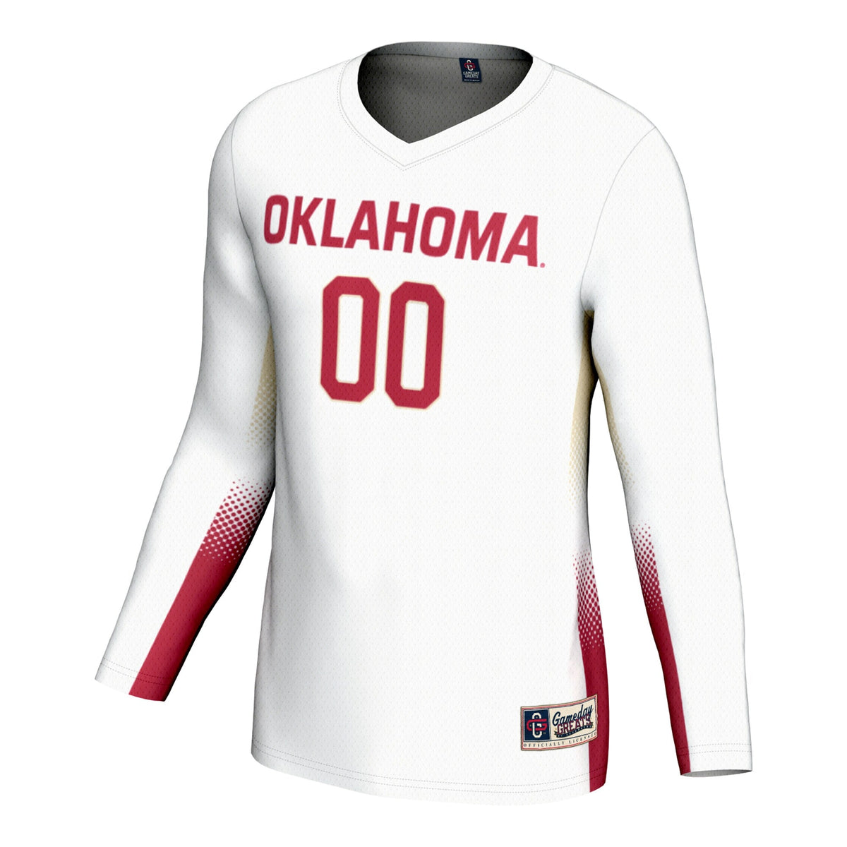 Oklahoma Sooners Adult NIL Lightweight Volleyball Jersey - White