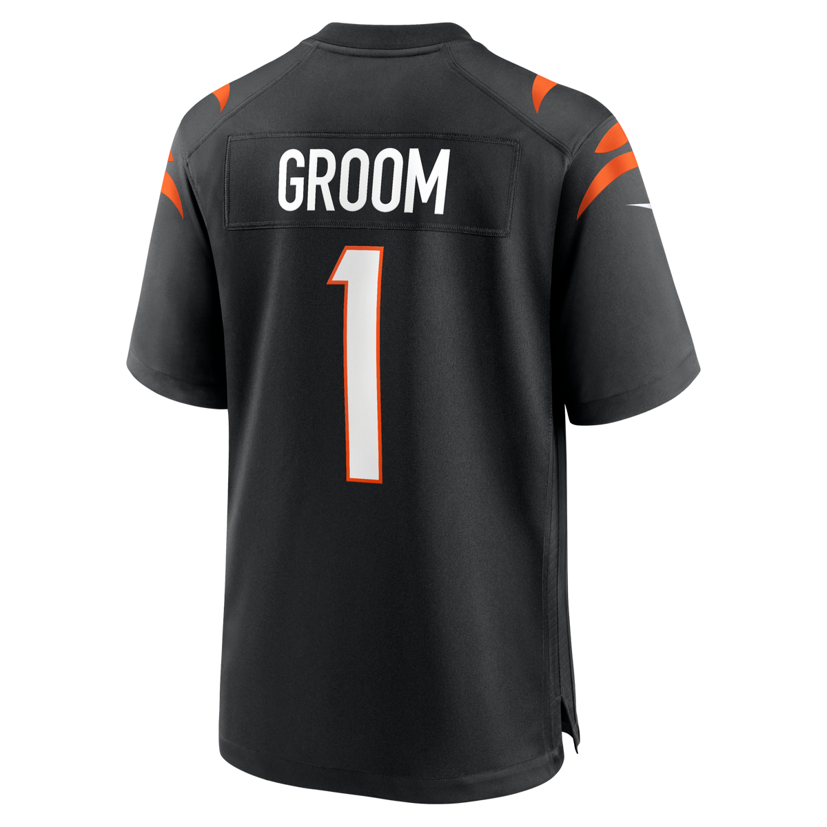 Cincinnati Bengals Number 1 Groom Black Game Football Jersey