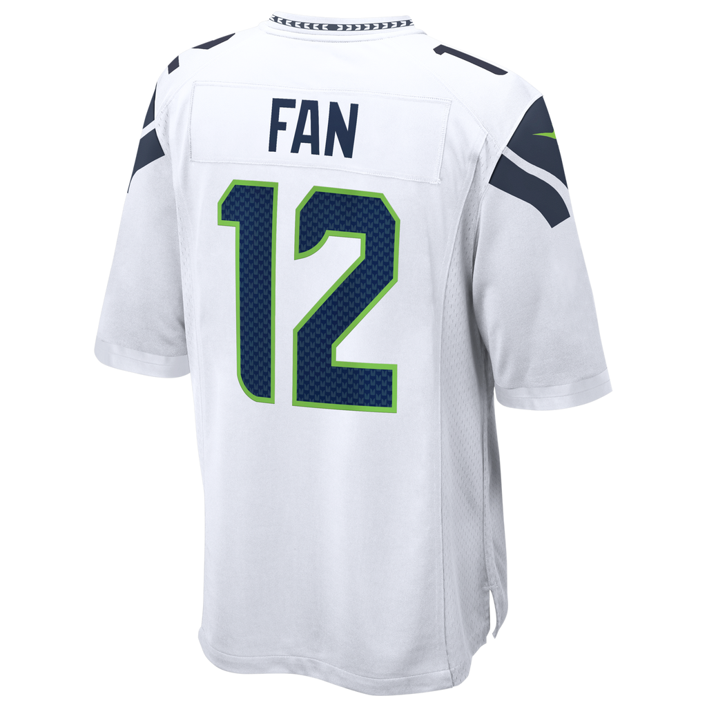 Seattle Seahawks 12s White Game Football Jersey