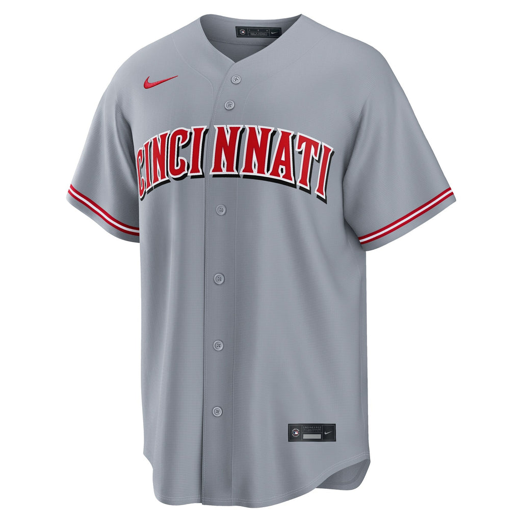 Cincinnati Reds Elly De La Cruz Gray Road Replica Baseball Jersey
