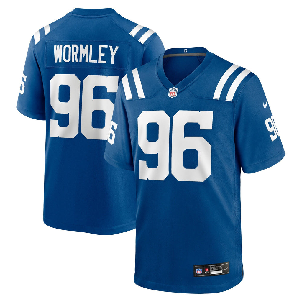 Indianapolis Colts Chris Wormley Royal Team Game Football Jersey