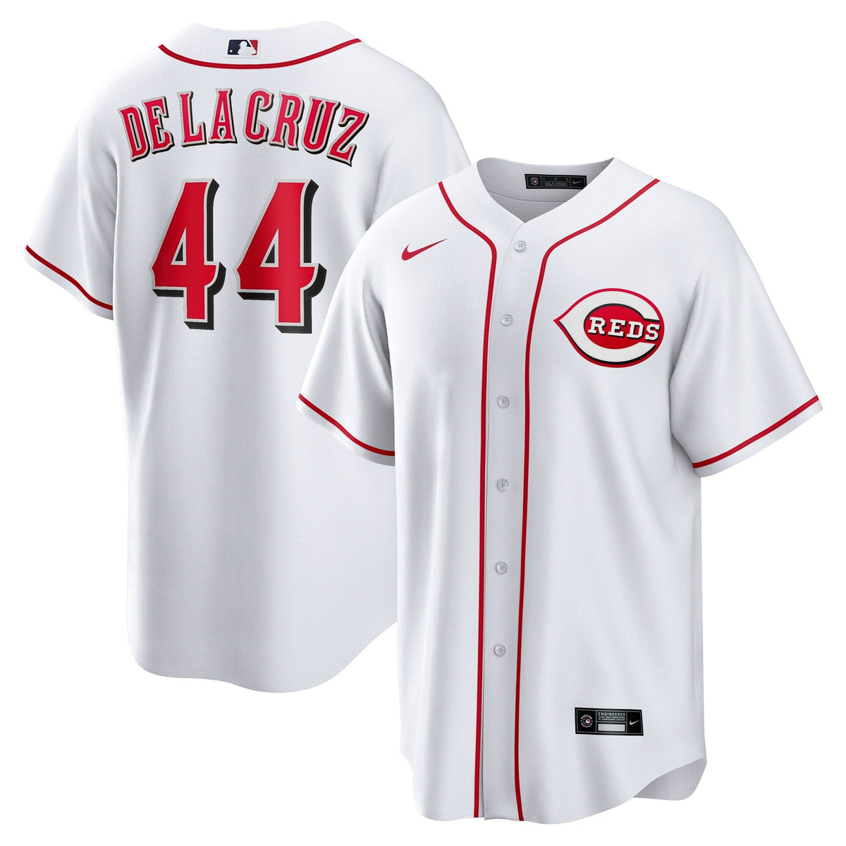 Cincinnati Reds Elly De La Cruz White Home Replica Baseball Jersey
