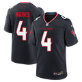 Houston Texans Woody Marks Navy Team Game Football Jersey