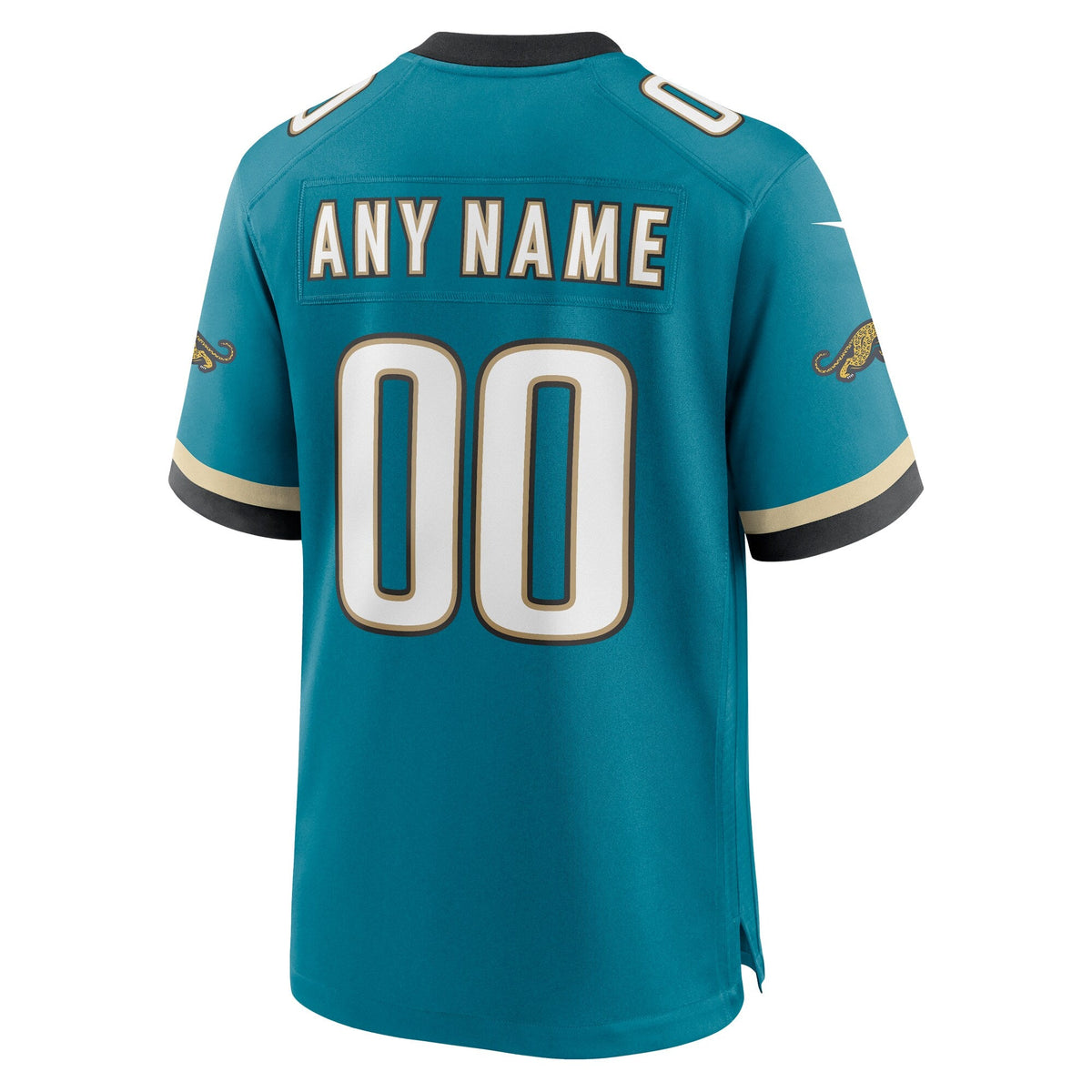 Jacksonville Jaguars Teal Prowler Throwback Custom Game Football Jersey