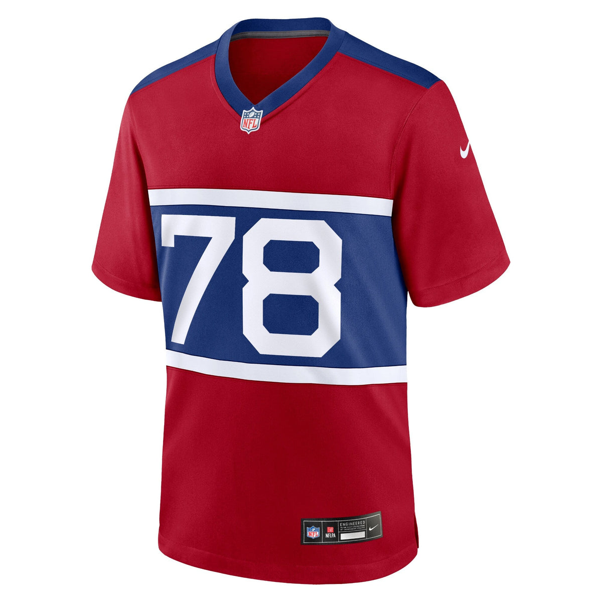 New York Giants Andrew Thomas Century Red Alternate Player Game Football Jersey