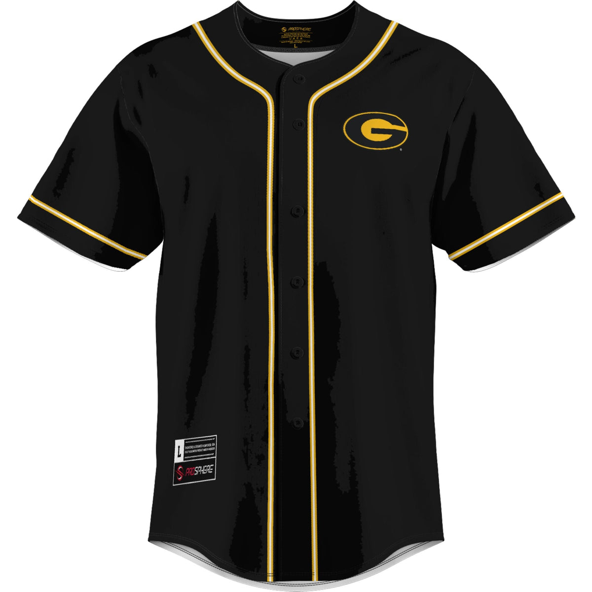Grambling Tigers Lightweight Baseball Jersey - Gold