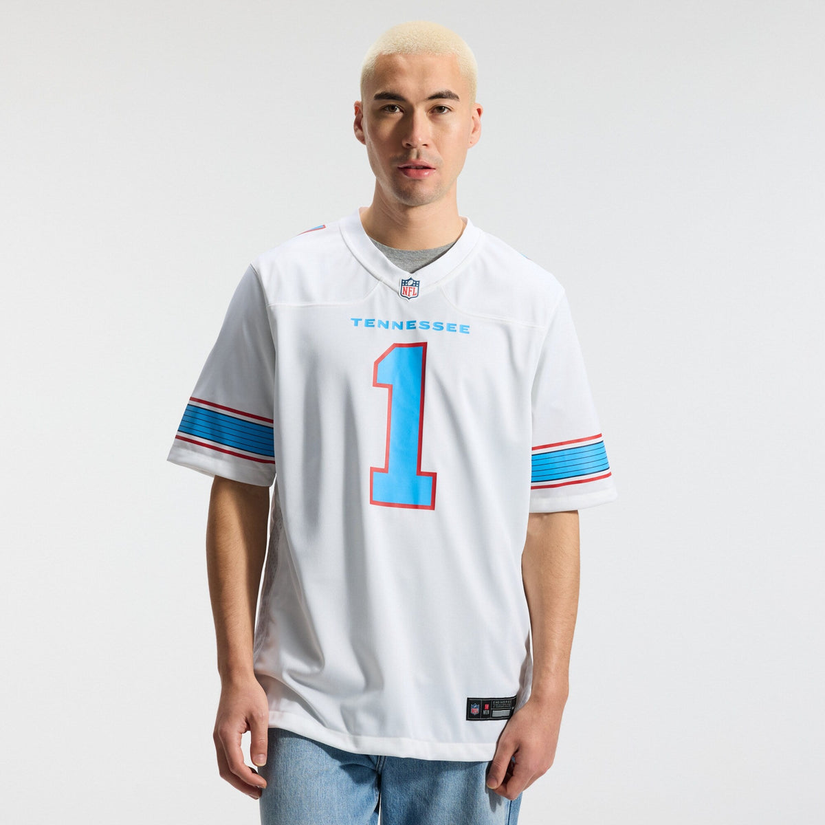 Tennessee Titans Cameron Ward White Game Football Jersey