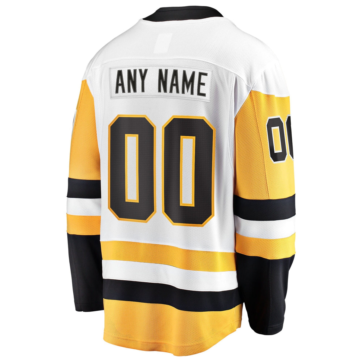 Pittsburgh Penguins White Away Breakaway Custom Hockey Jersey
