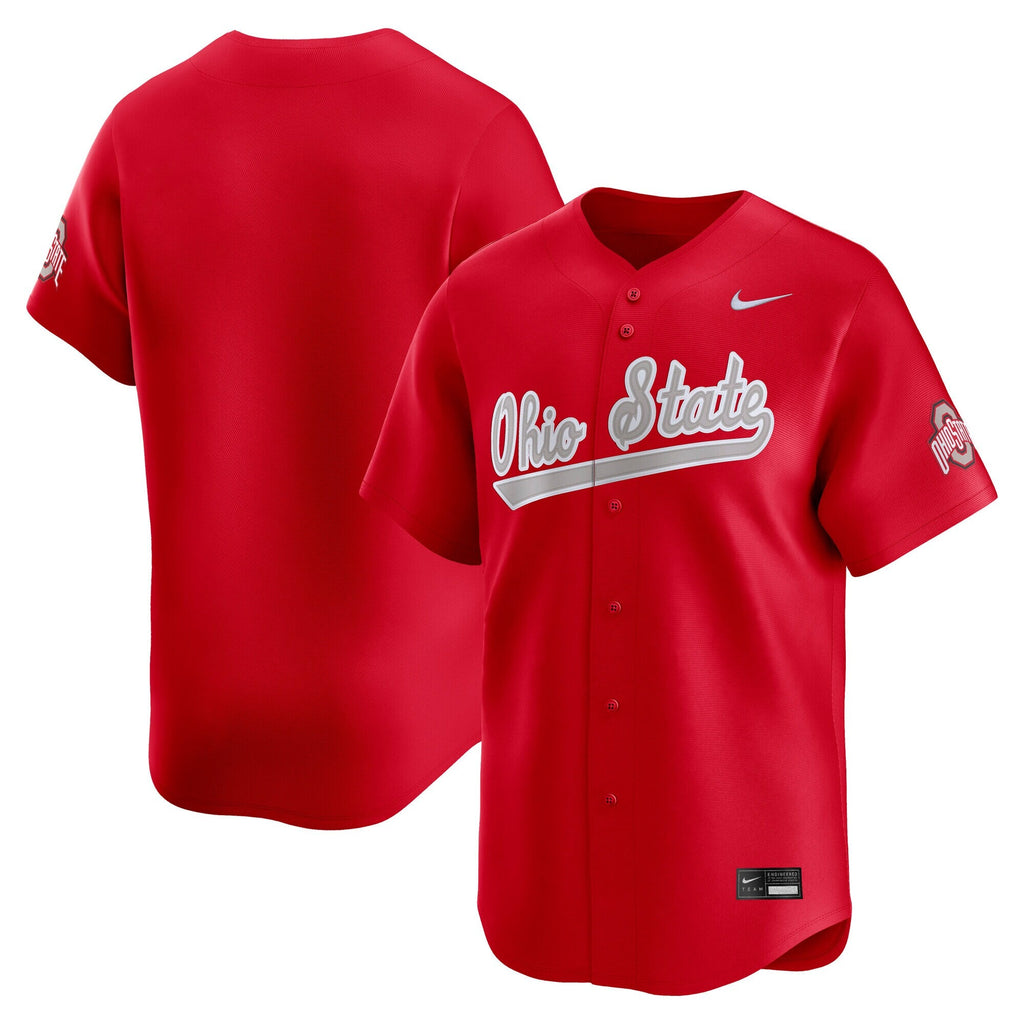 Scarlet Ohio State Buckeyes Baseball Limited Jersey