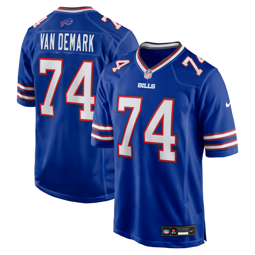 Buffalo Bills Ryan Van Demark Royal Game Player Football Jersey