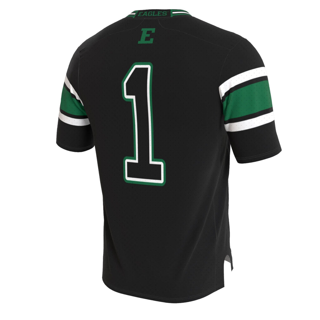 Eastern Michigan Eagles Lightweight Collegiate Football Blackout Fashion Jersey