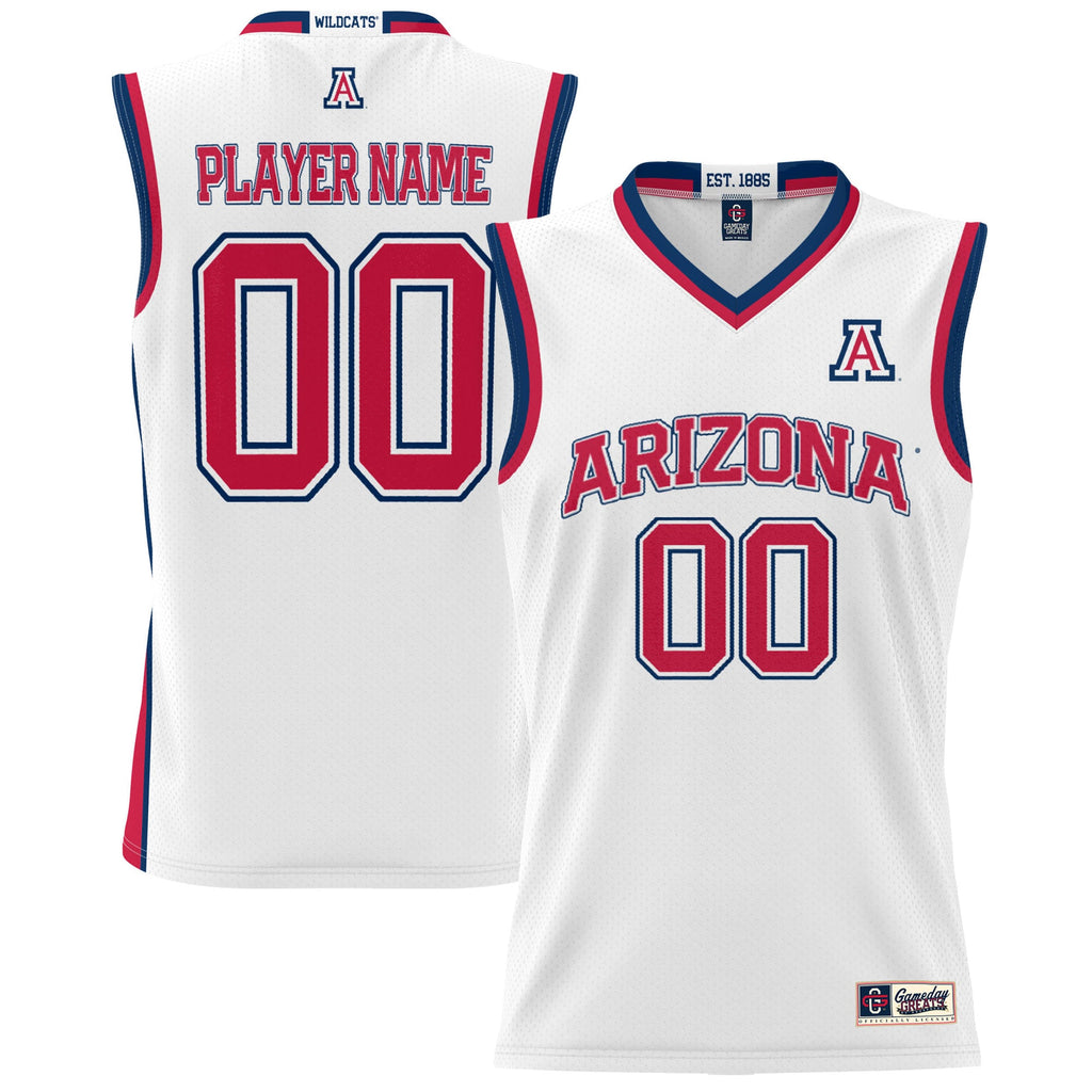 Arizona Wildcats NIL Pick-A-Player Basketball Jersey - White