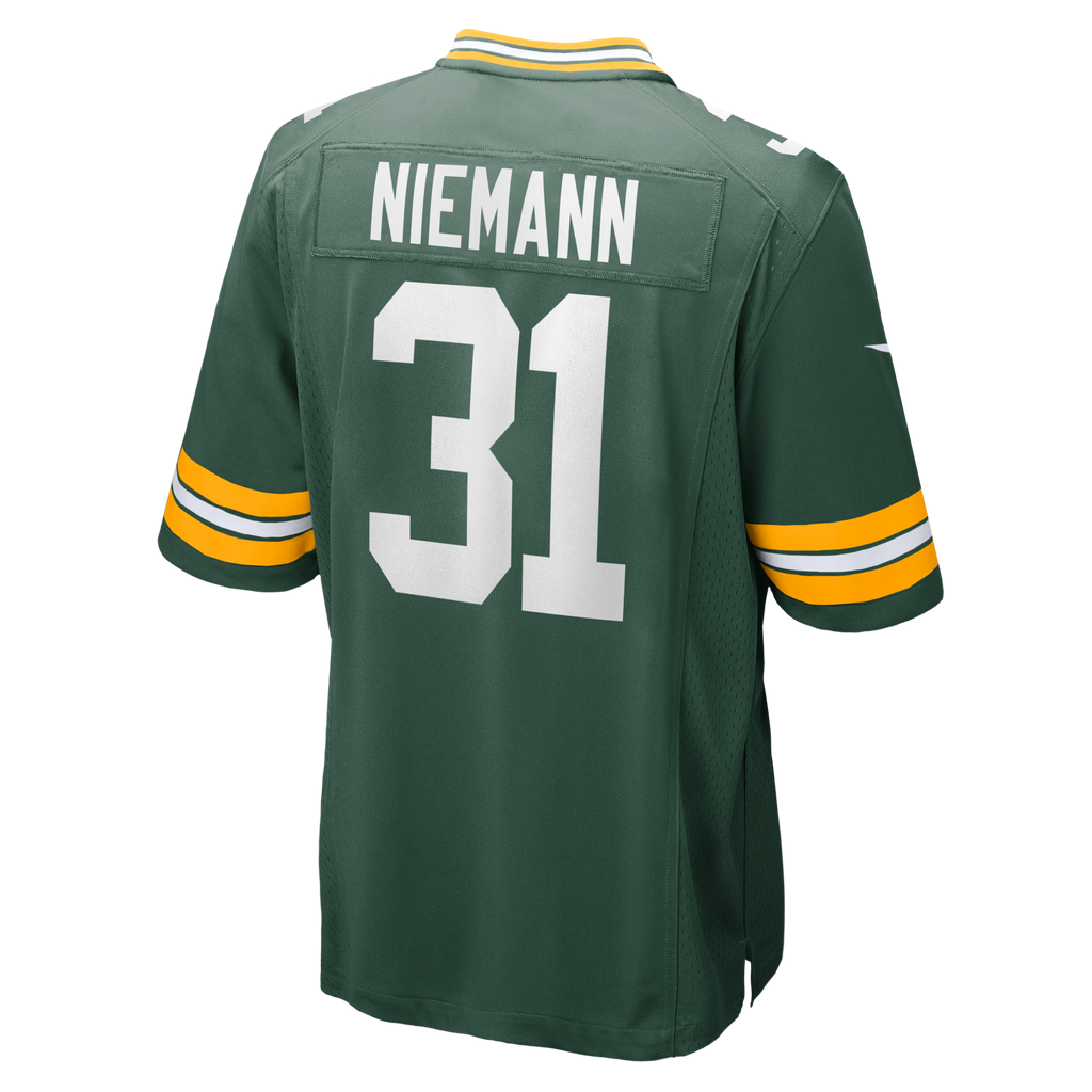 Green Bay Packers Nick Niemann Green Team Game Football Jersey