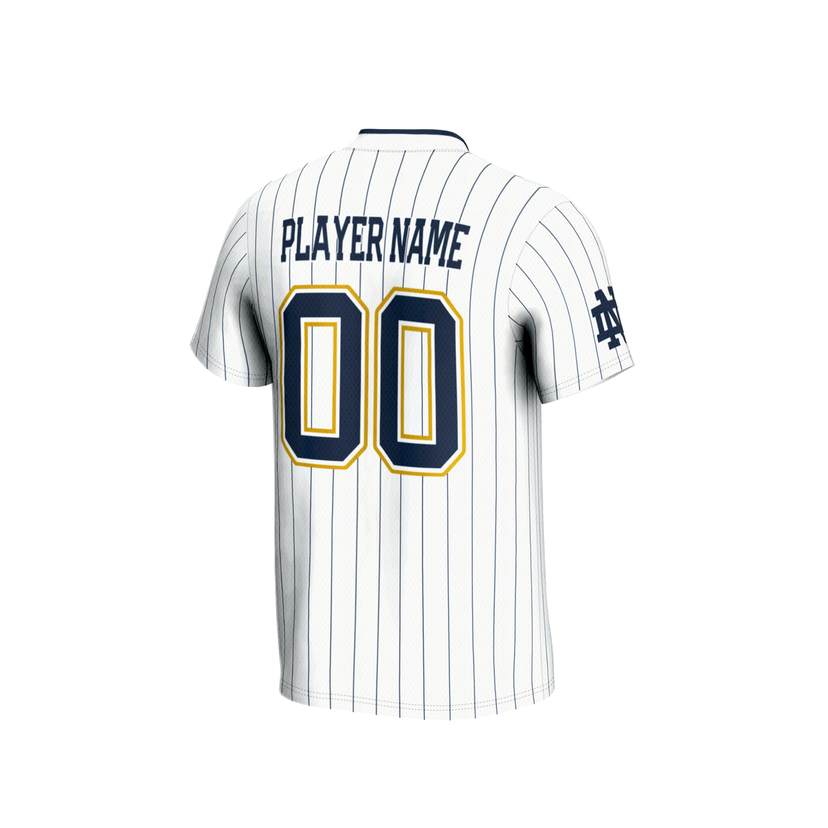 Notre Dame Fighting Irish NIL Pick-A-Player Lightweight Softball Jersey - White