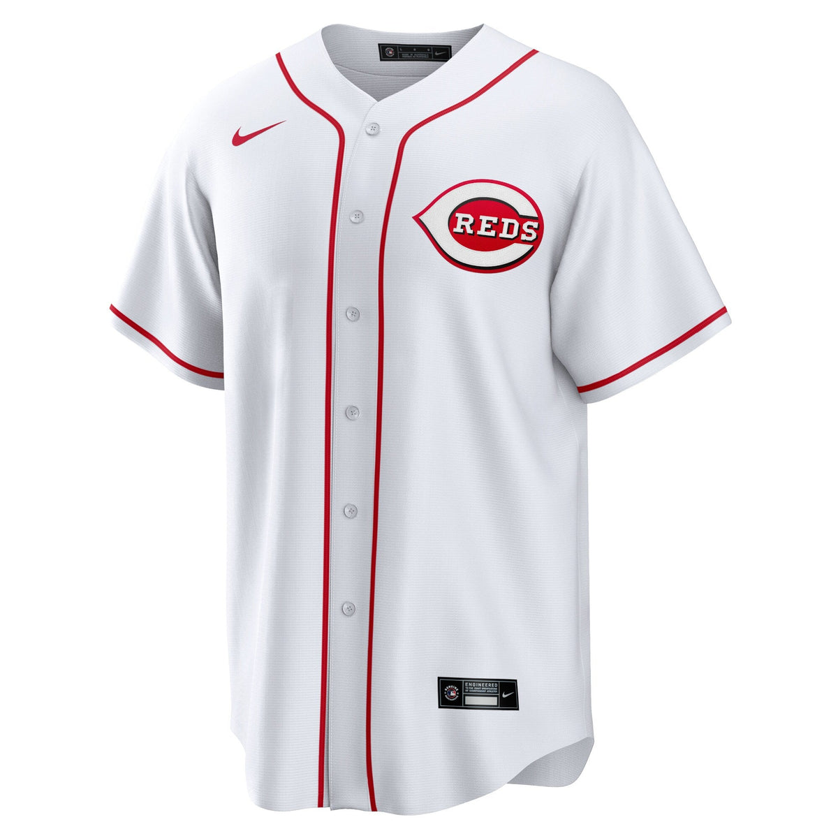 Cincinnati Reds White Home Blank Replica Baseball Jersey