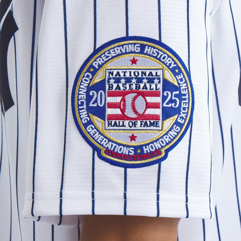New York Yankees CC Sabathia White 2025 Baseball Hall of Fame Name & Number Retired Replica Jersey