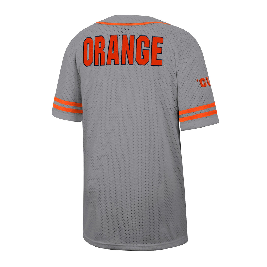 Gray Syracuse Orange Free Spirited Baseball Jersey