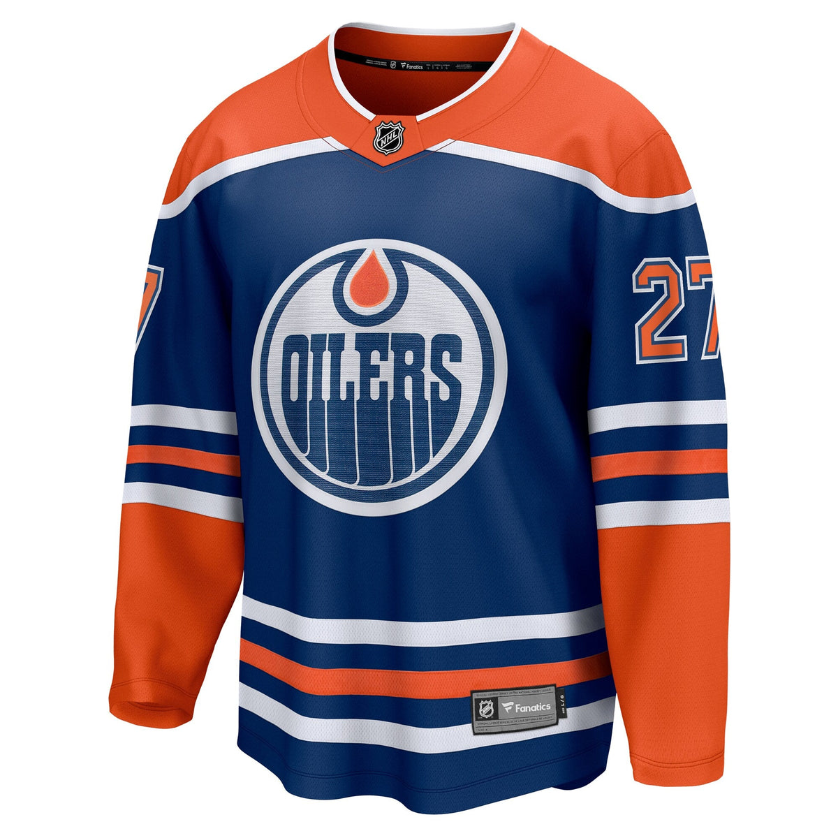 Edmonton Oilers Brett Kulak Royal Home Breakaway Player Hockey Jersey