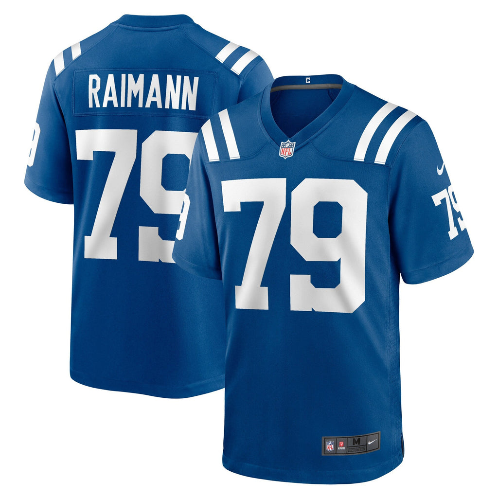 Indianapolis Colts Bernhard Raimann Royal Player Game Football Jersey
