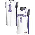 Stephen F Austin Lumberjacks #1 Basketball Jersey - White