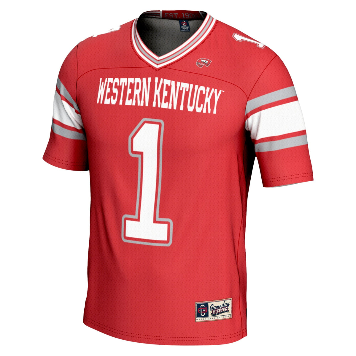#1 Western Kentucky Hilltoppers Endzone Football Jersey - Red