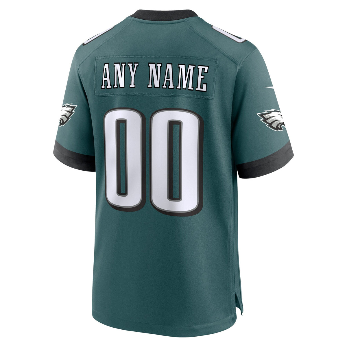 Philadelphia Eagles Midnight Green Custom Game Football Jersey