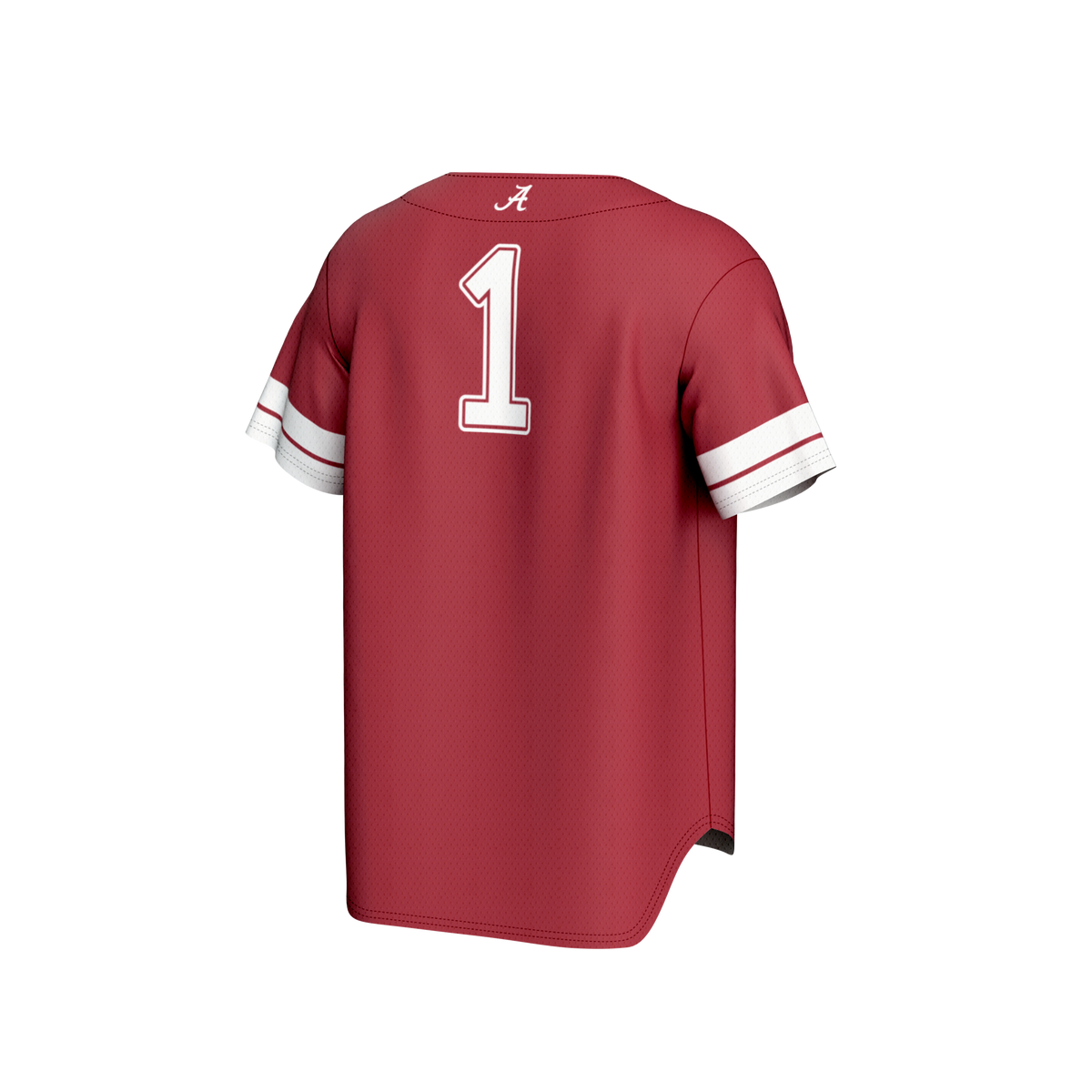#1 Crimson Alabama Crimson Tide Lightweight Collegiate Baseball Fashion Jersey