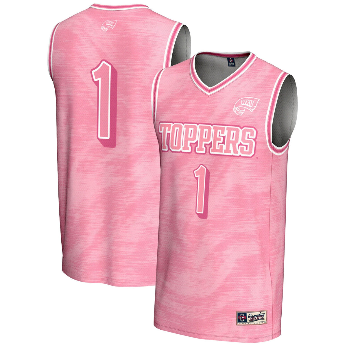 #1 Western Kentucky Hilltoppers Lightweight Basketball Jersey - Pink