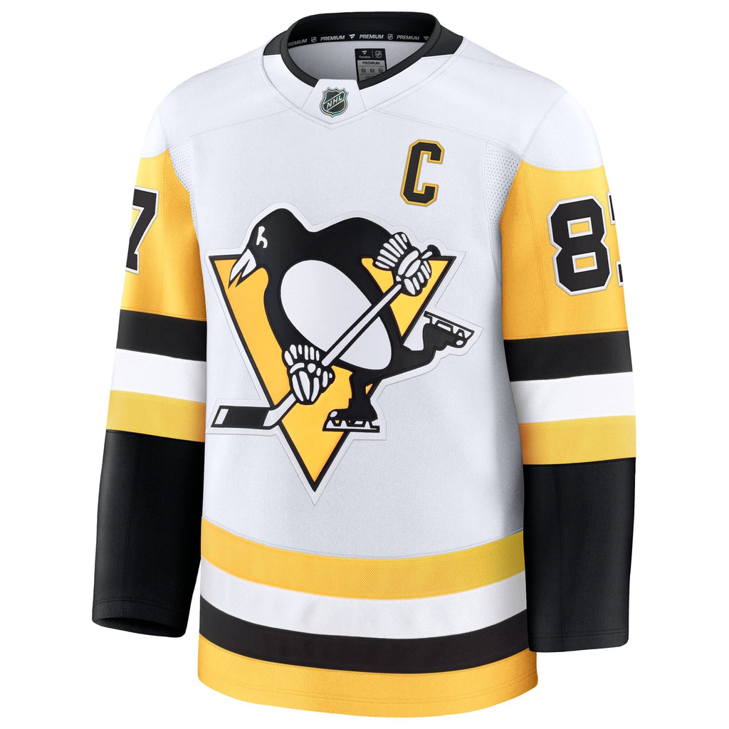 Pittsburgh Penguins Sidney Crosby White Away Premium Jersey