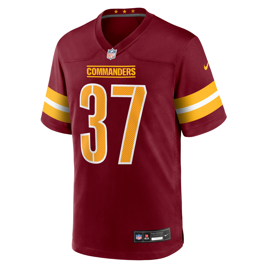 Washington Commanders Car'lin Vigers Burgundy Team Game Football Jersey