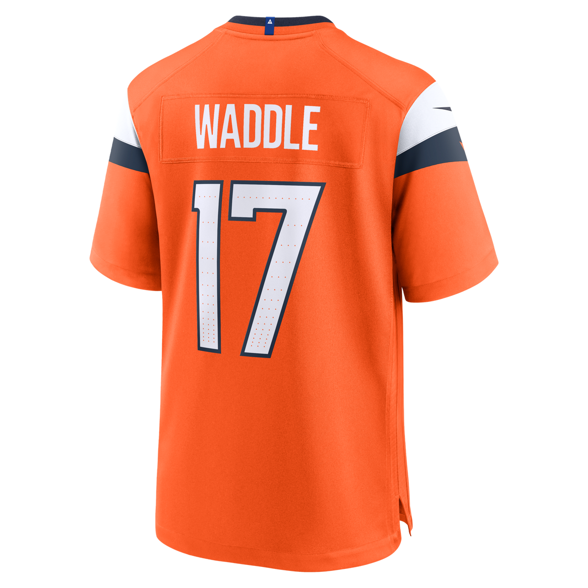 Denver Broncos Jaylen Waddle Orange Game Football Jersey