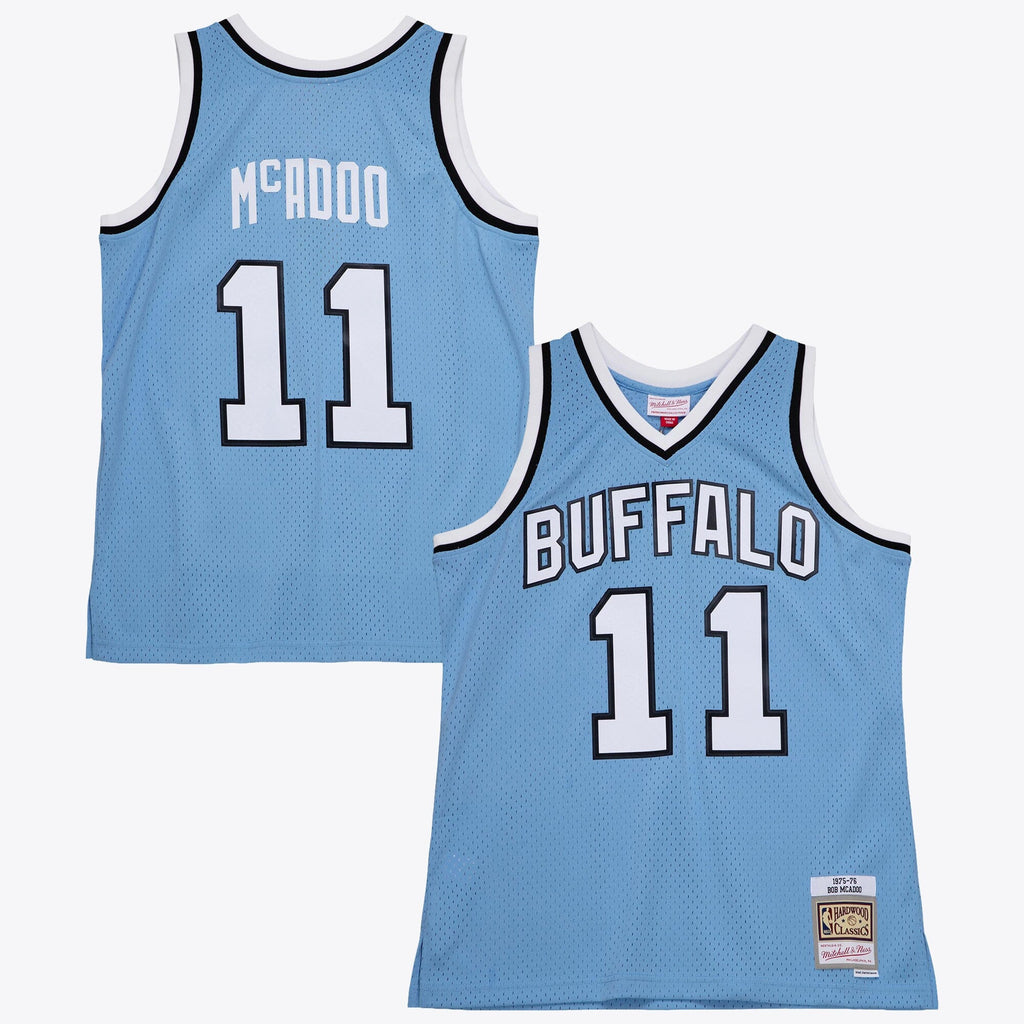 Buffalo Braves Bob McAdoo 1975 Dark Jersey - Columbia Blue