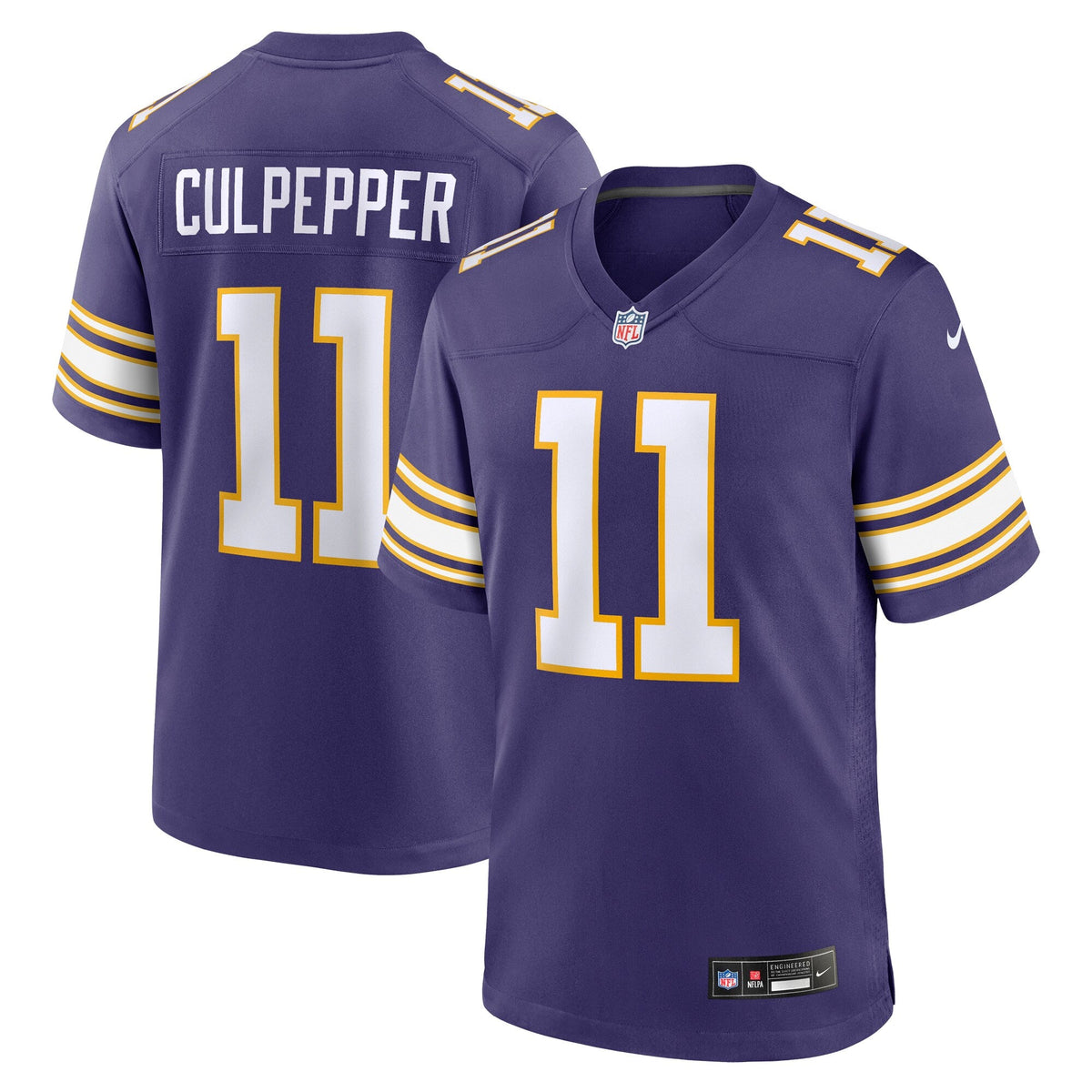 Minnesota Vikings Daunte Culpepper Purple Retired Player Alternate Game Football Jersey